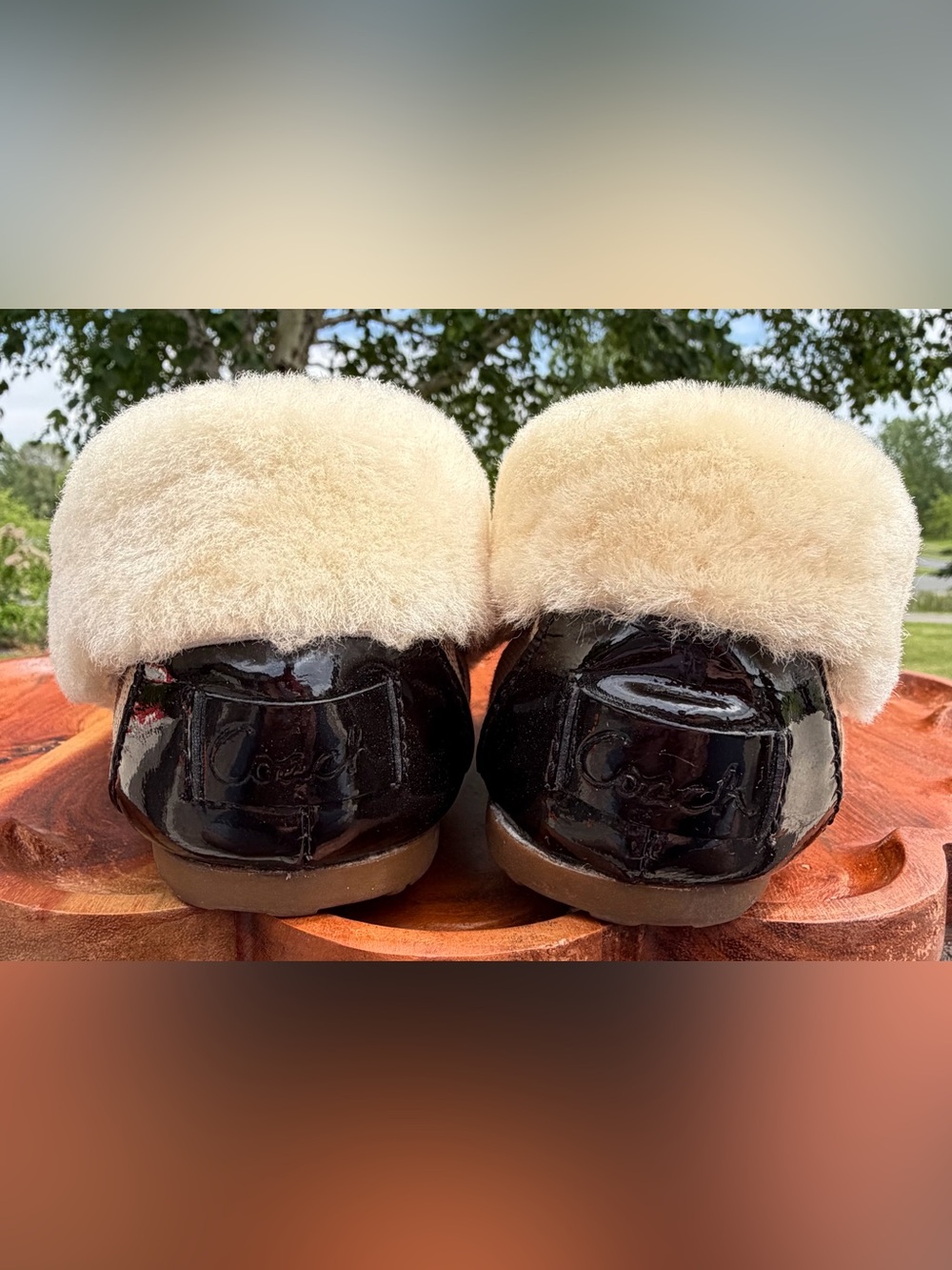 Coach Carsyn Signature Sheepskin Loafers Q125 - Picture 6 of 9